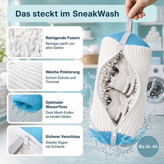 SneakWash® – Schuhwaschbeutel für Sneaker