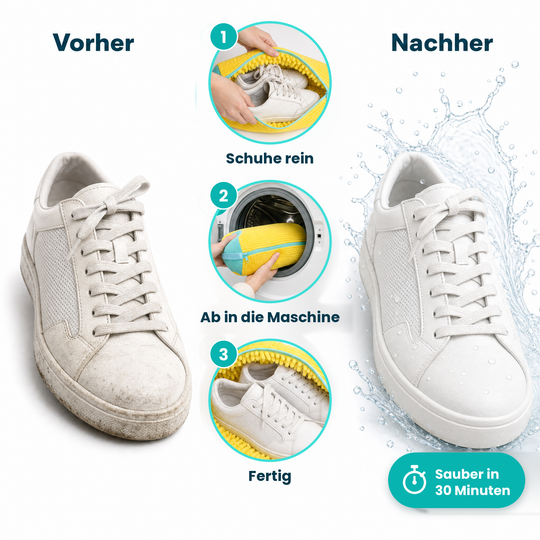 SneakWash® – Schuhwaschbeutel für Sneaker