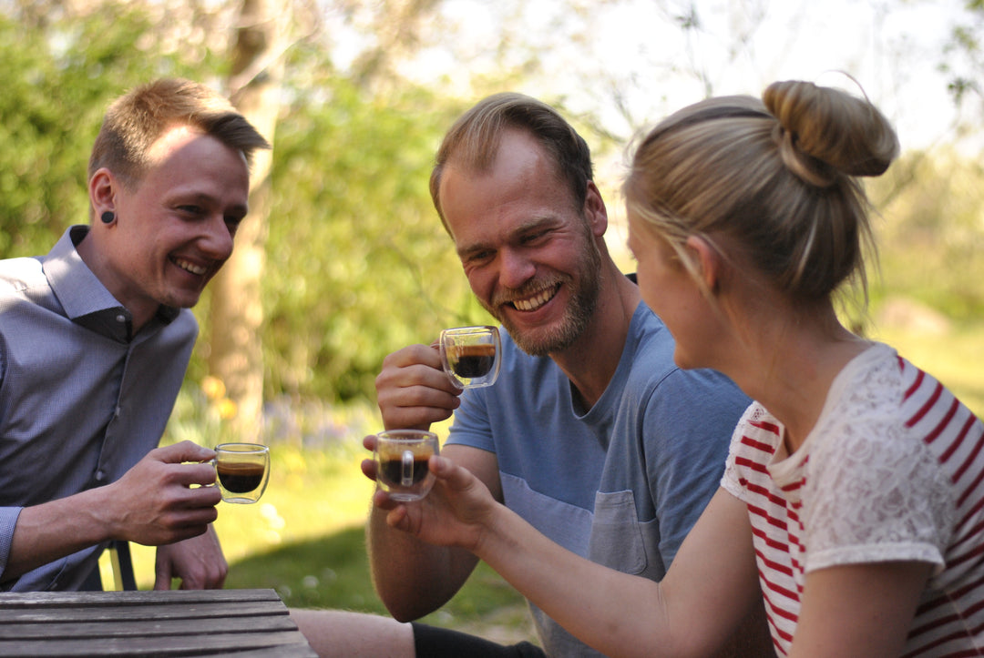 Espressogläser 80ml mit Untersetzer