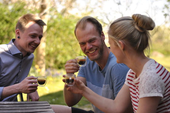 Espressogläser 80ml mit Untersetzer