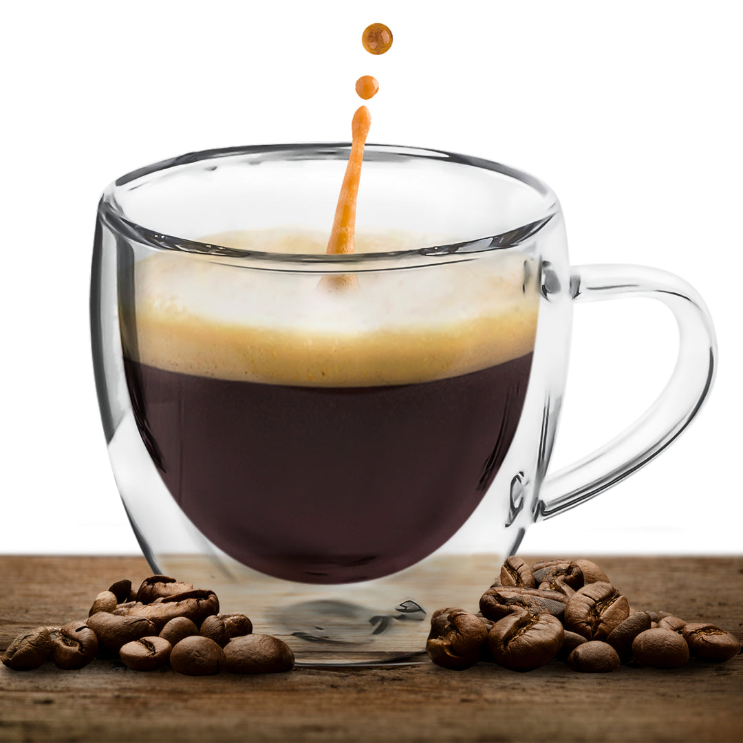 Espressogläser 80ml mit Untersetzer