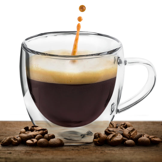 Espressogläser 80ml mit Untersetzer